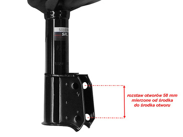 Amortyzatory osłony odboje przód Renault Clio II rozstaw 58 mm SRL