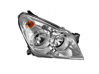 Reflektor prawy srebrny Opel Astra H