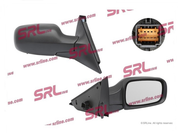 Lusterko elektryczne czarne prawe Renault Scenic II